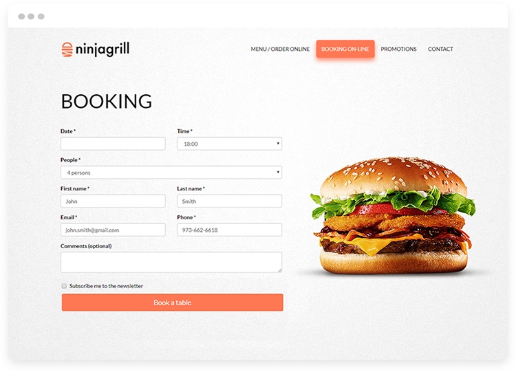 Restaurant Website